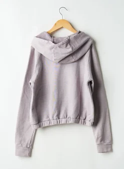 Sweat-shirt À Capuche Ikks Violet Manches Longues