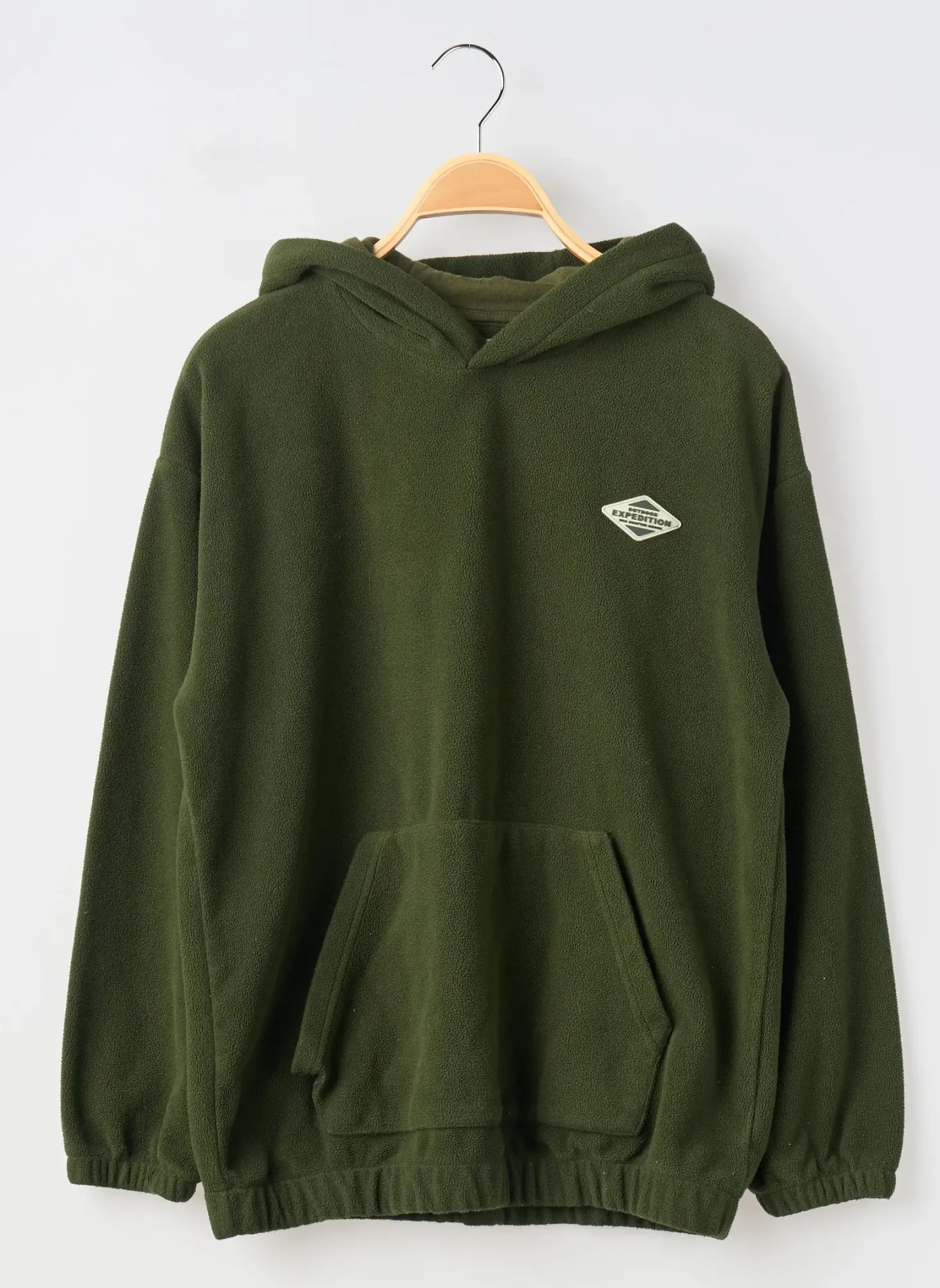 Sweat-shirt À Capuche La Redoute Vert Manches Longues