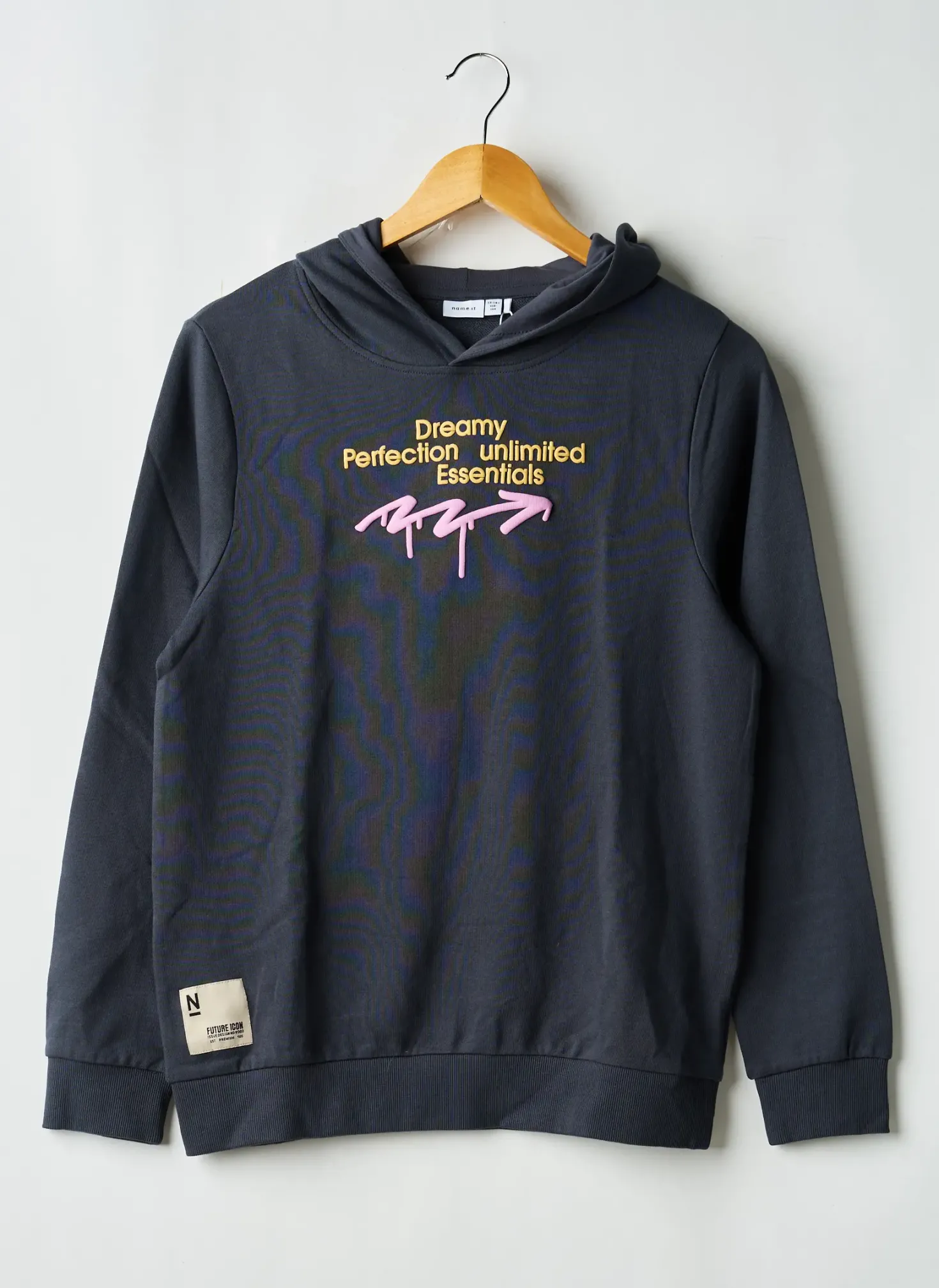Sweat-shirt À Capuche Name It Bleu Manches Longues