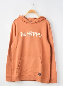 Sweat-shirt À Capuche Only Orange Manches Longues