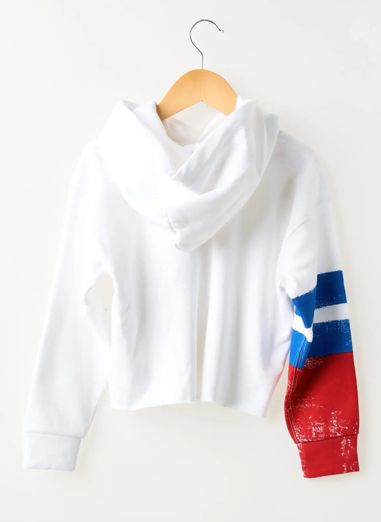 Sweat-shirt À Capuche Ralph Lauren Blanc Manches Longues
