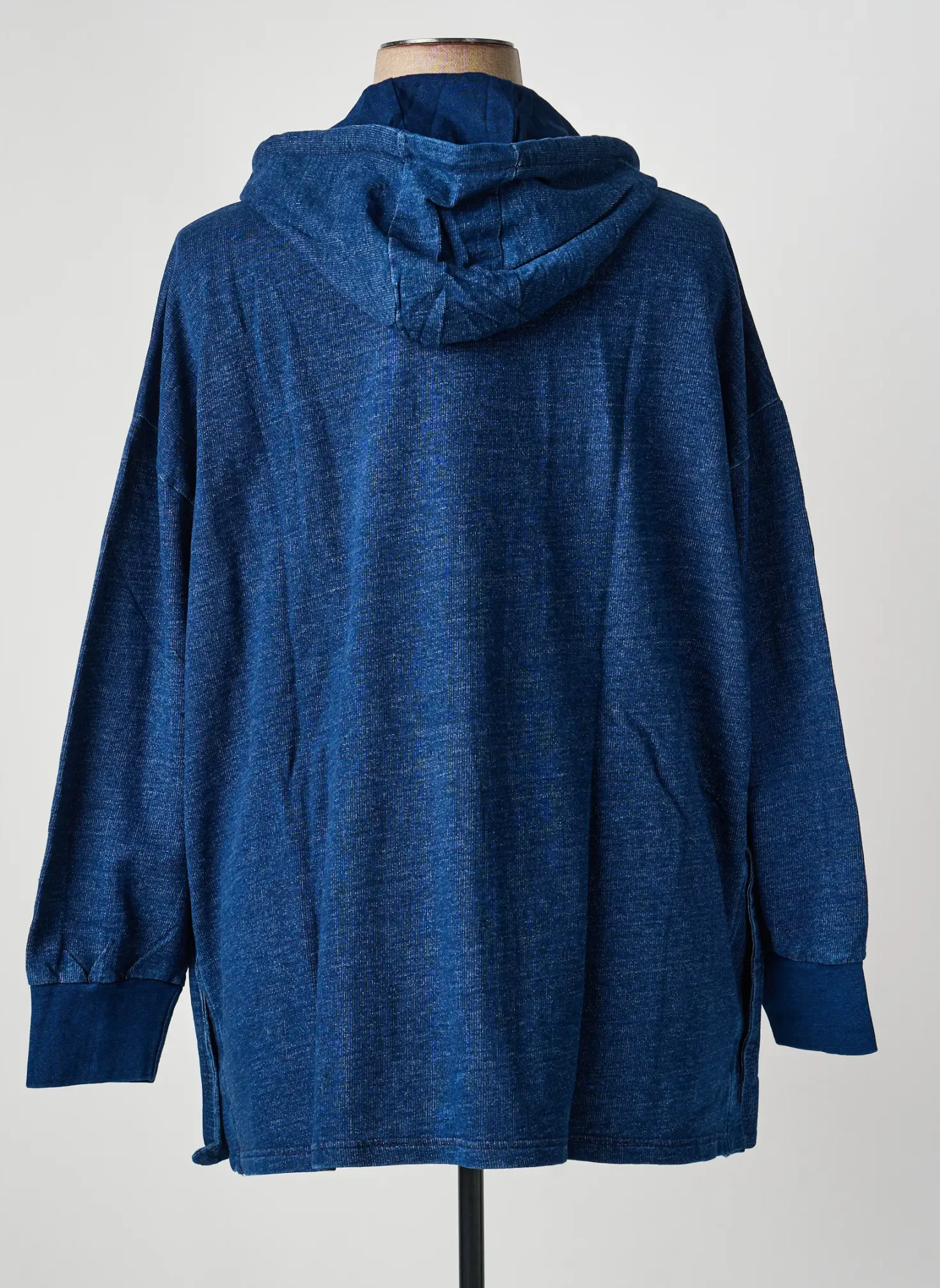 Sweat-shirt À Capuche Sheego Bleu Manches Longues
