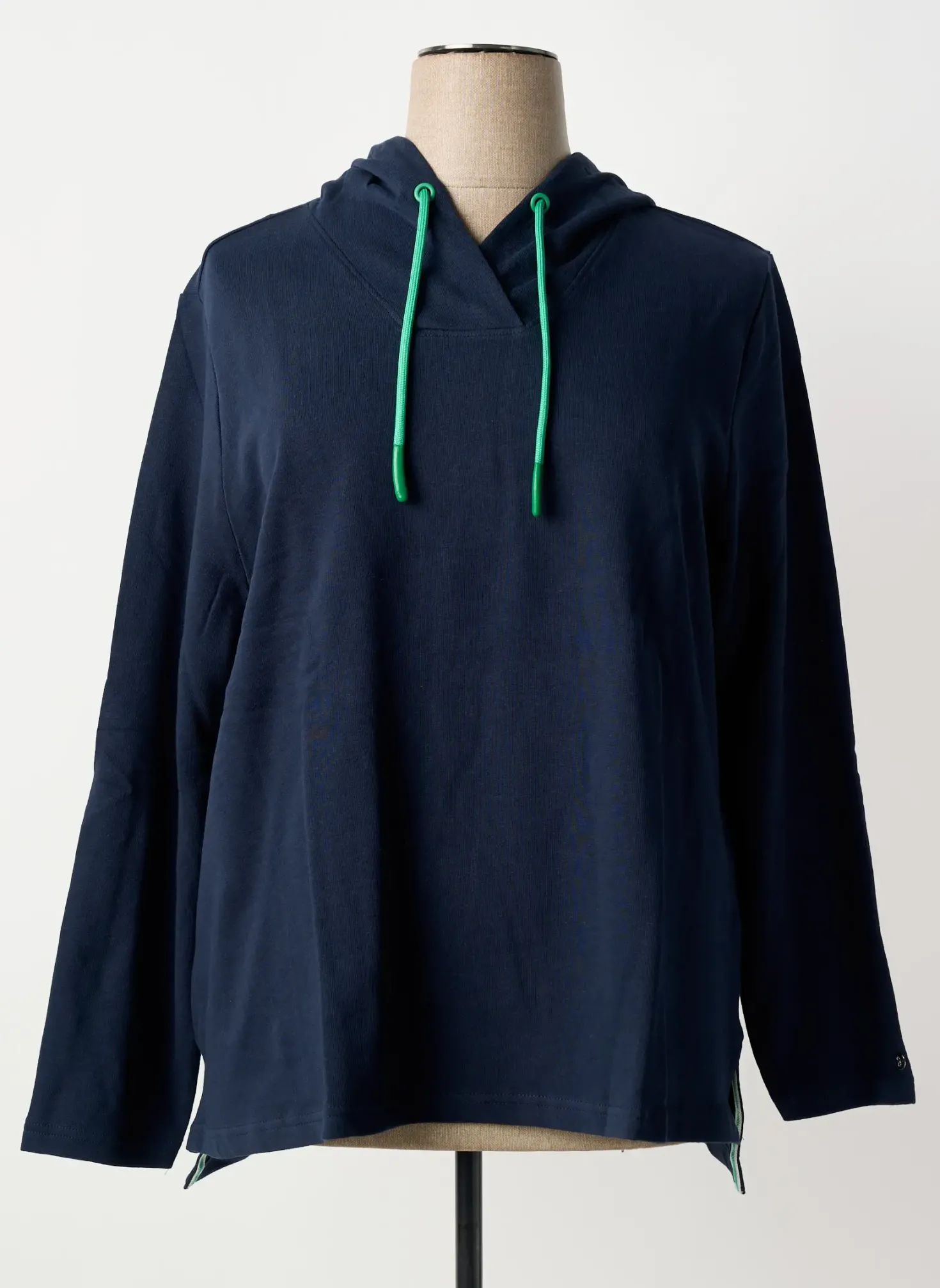 Sweat-shirt À Capuche Sheego Bleu Manches Longues