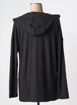 Sweat-shirt À Capuche Sheego Noir Manches Longues