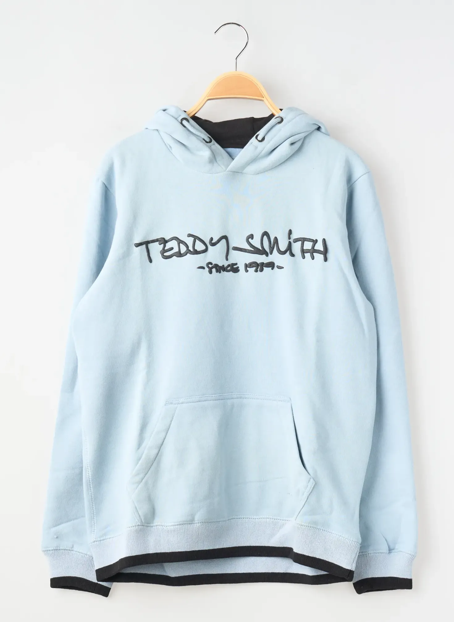 Sweat-shirt À Capuche Teddy Smith Bleu Manches Longues