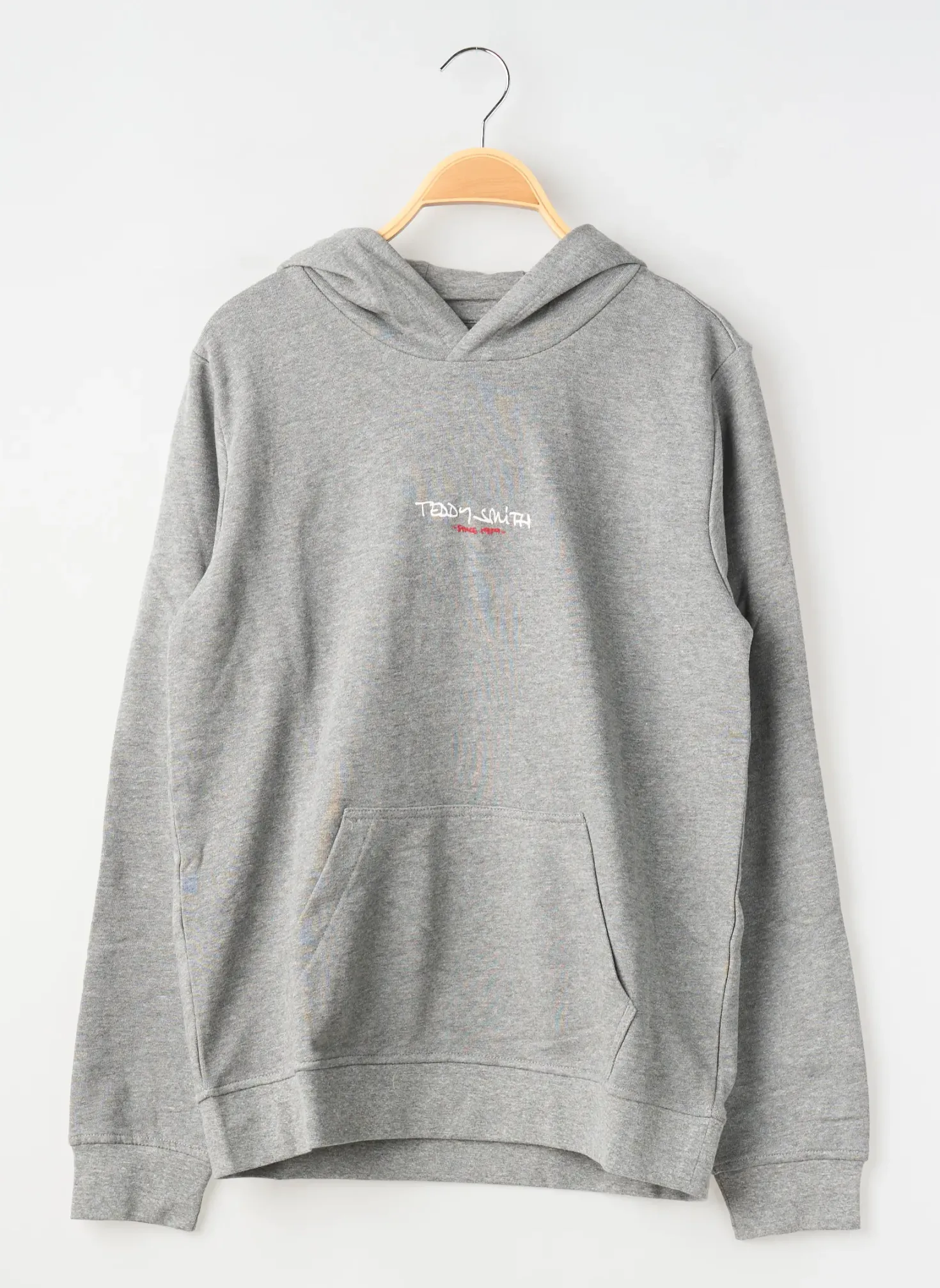 Sweat-shirt À Capuche Teddy Smith Gris Manches Longues
