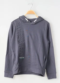 Sweat-shirt À Capuche Teddy Smith Bleu Manches Longues