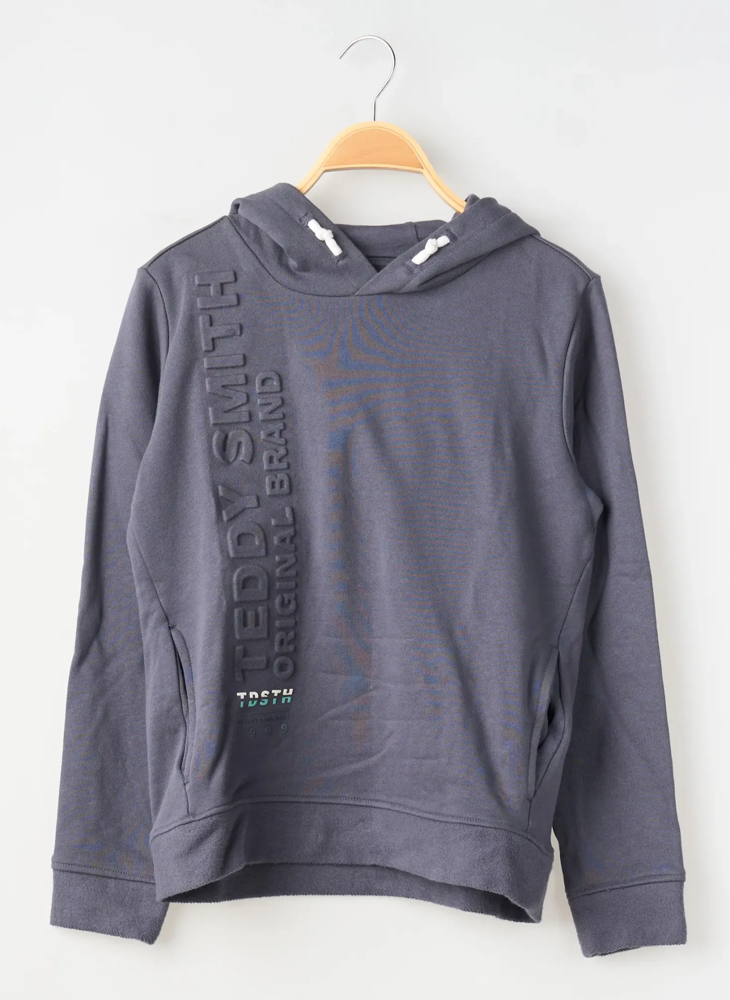 Sweat-shirt À Capuche Teddy Smith Bleu Manches Longues