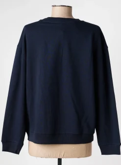 Sweat-shirt C'est Beau La Vie Bleu Manches Longues