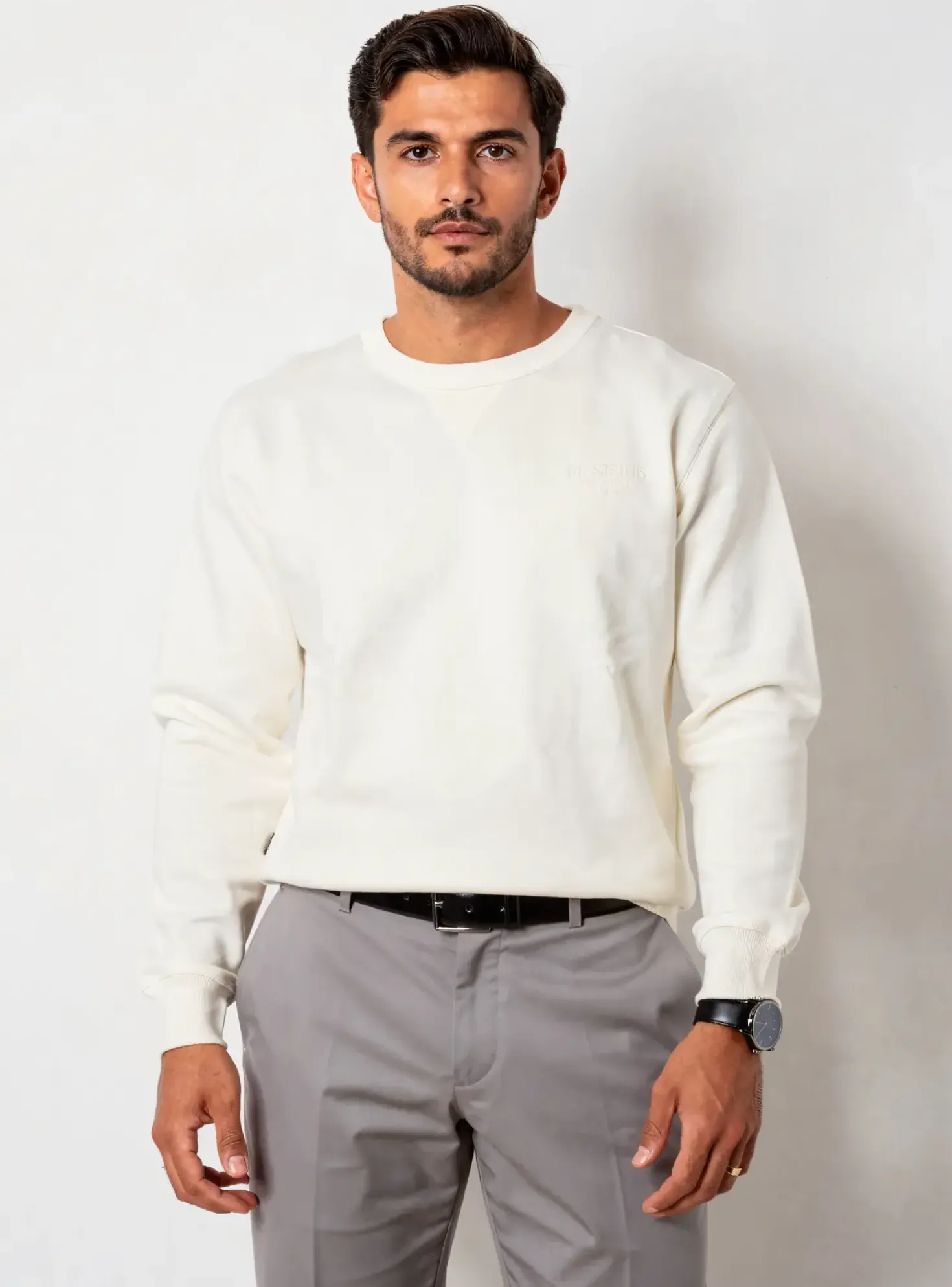 Sweat-shirt Daytona Beige Manches Longues