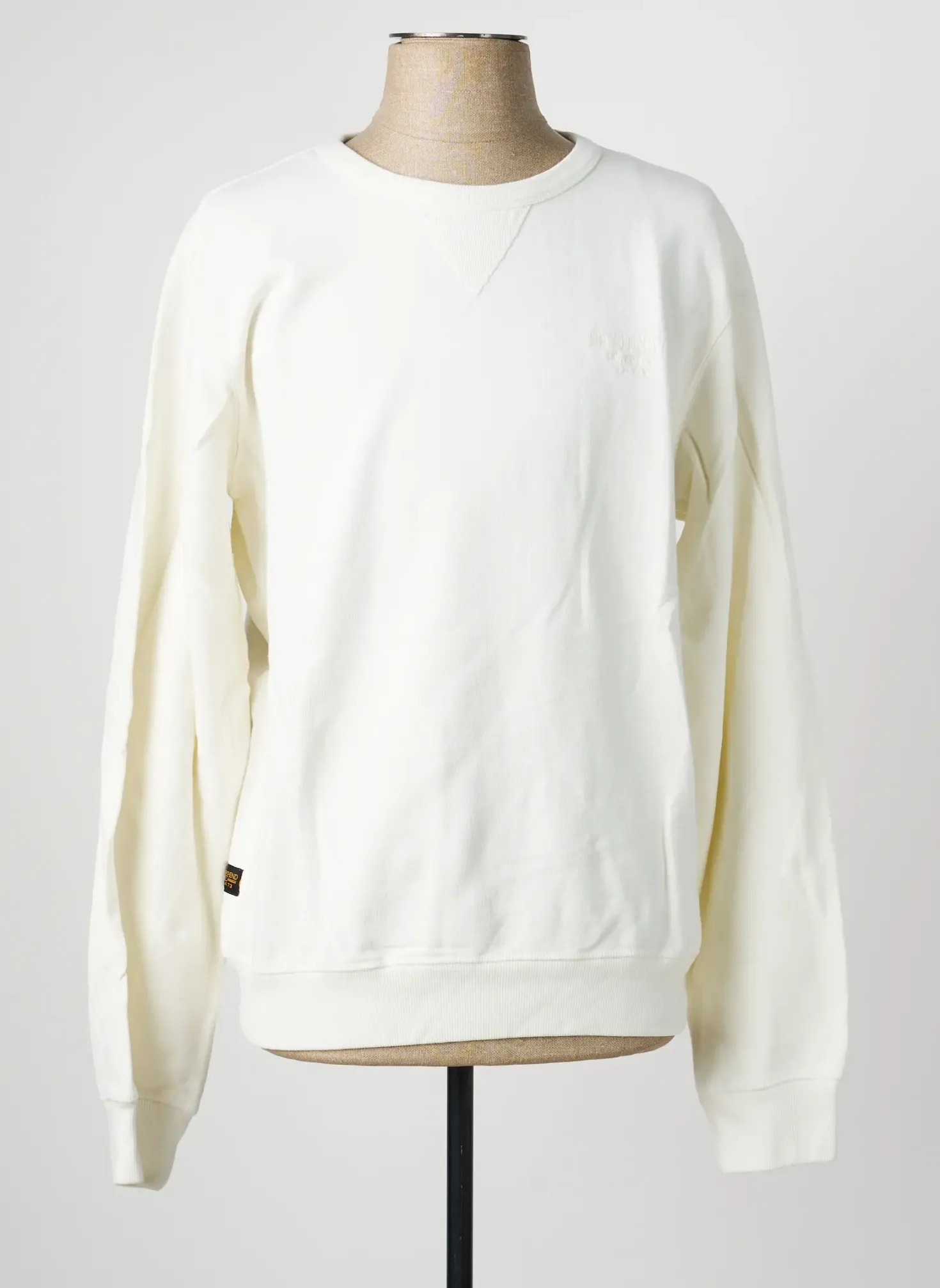 Sweat-shirt Daytona Blanc Manches Longues