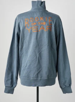 Sweat-shirt Daytona Bleu Manches Longues