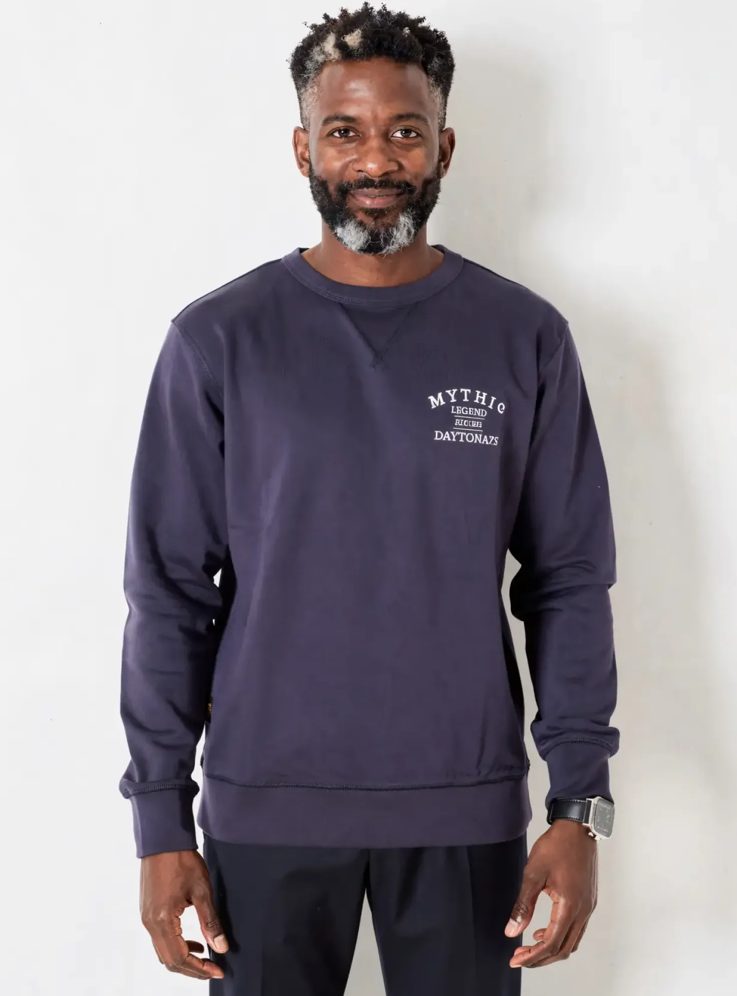 Sweat-shirt Daytona Bleu Manches Longues