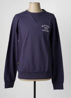 Sweat-shirt Daytona Bleu Manches Longues