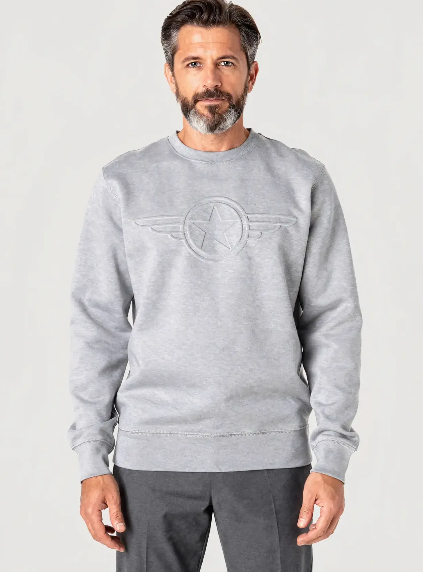 Sweat-shirt Daytona Gris Manches Longues