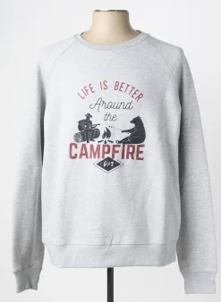 Sweat-shirt Daytona Gris Manches Longues