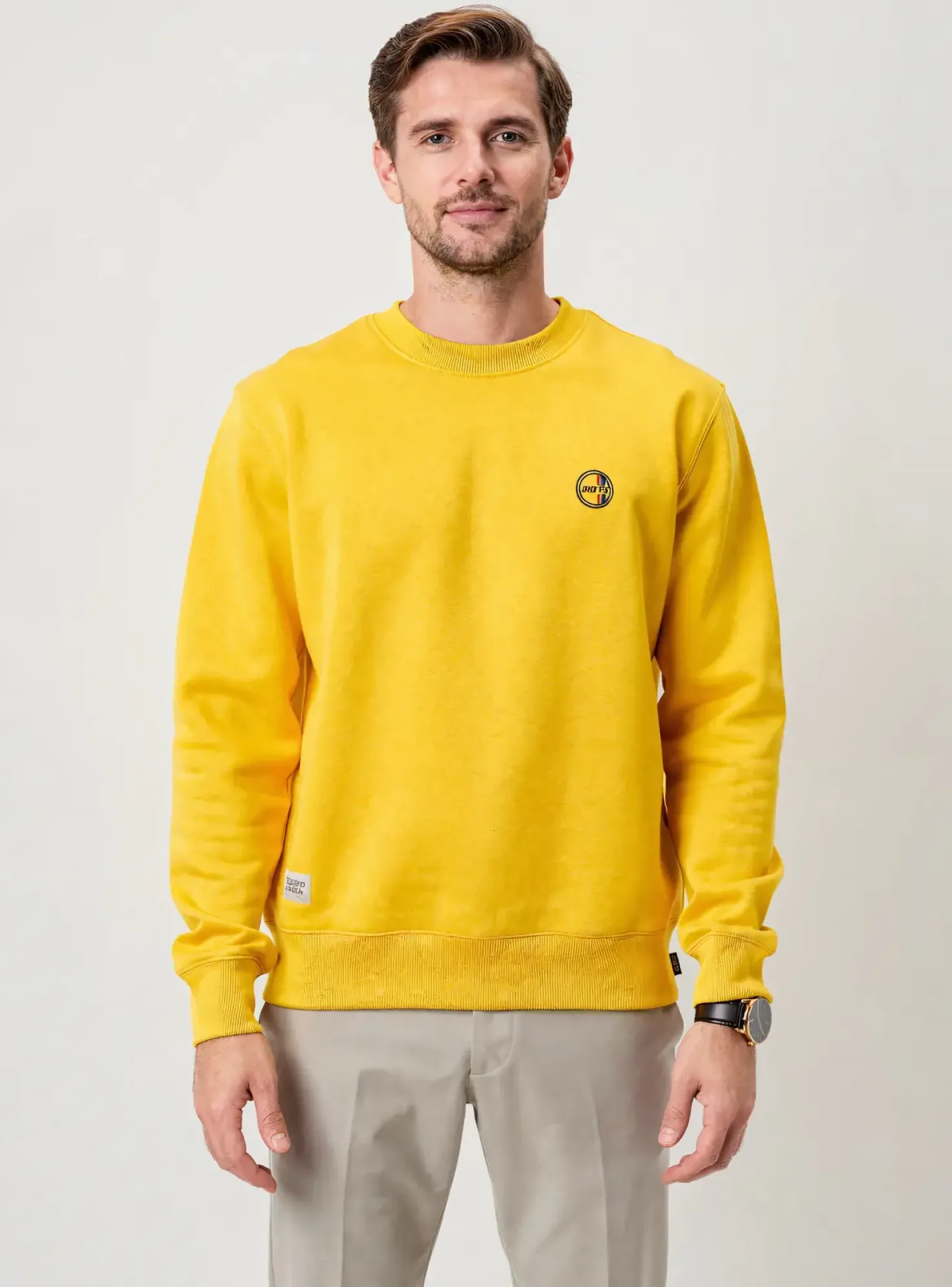 Sweat-shirt Daytona Jaune Manches Longues