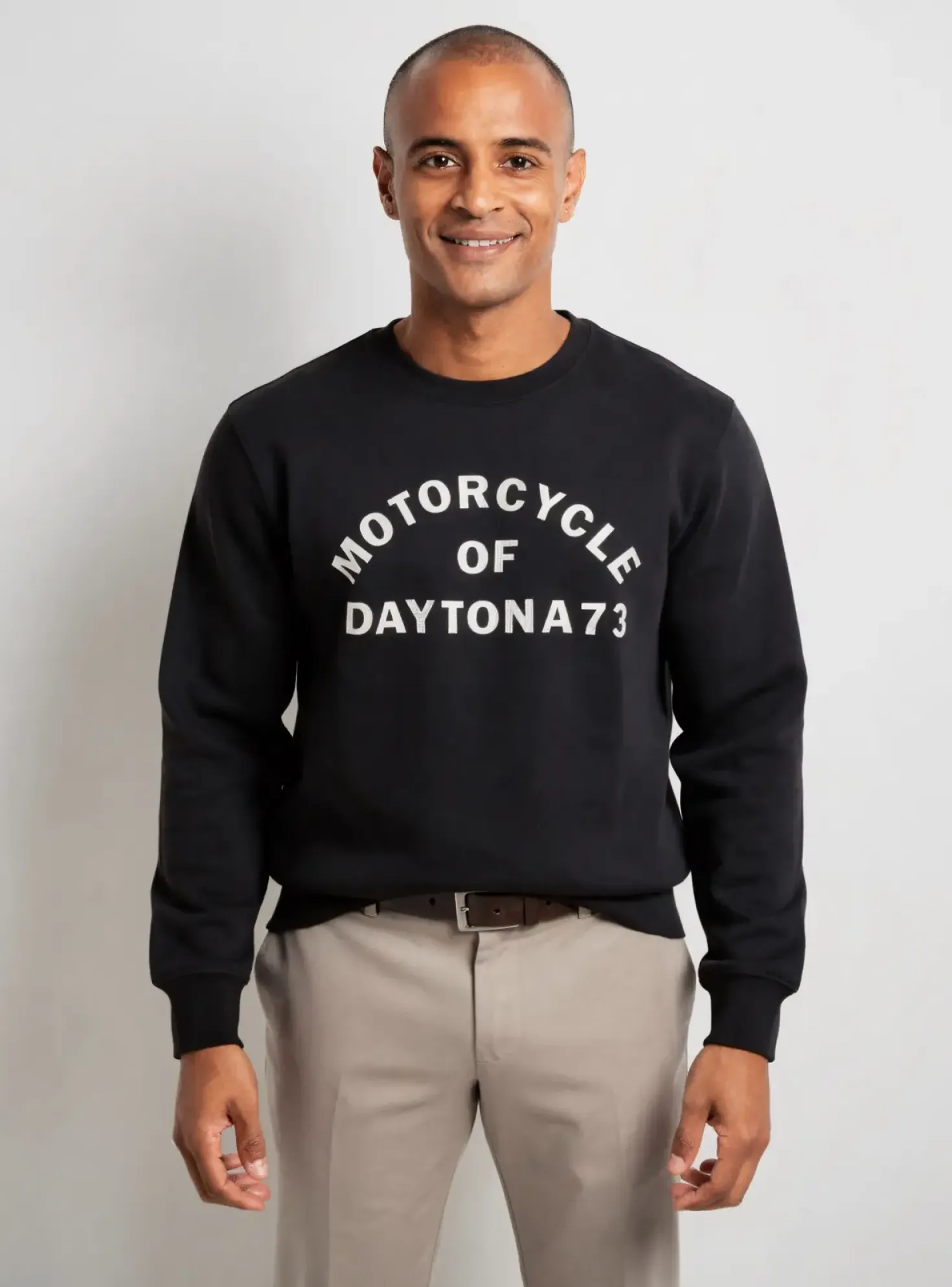 Sweat-shirt Daytona Noir Manches Longues