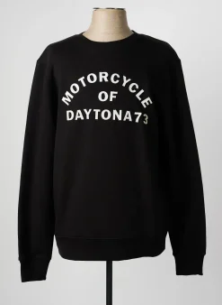 Sweat-shirt Daytona Noir Manches Longues