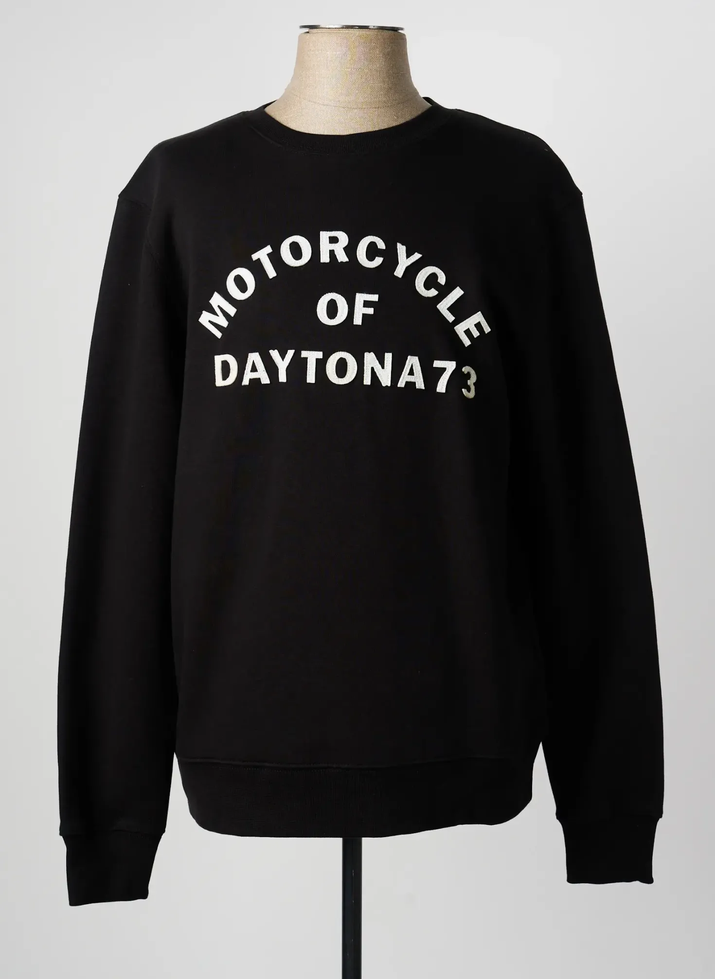 Sweat-shirt Daytona Noir Manches Longues