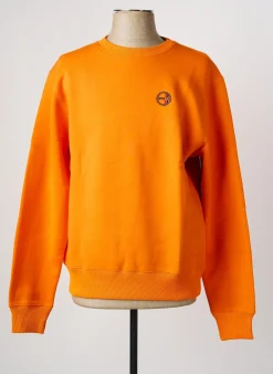 Sweat-shirt Daytona Orange Manches Longues