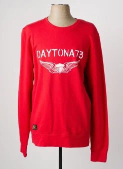 Sweat-shirt Daytona Rouge Manches Longues