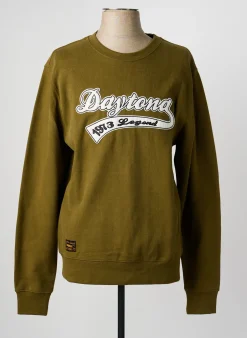 Sweat-shirt Daytona Vert Manches Longues