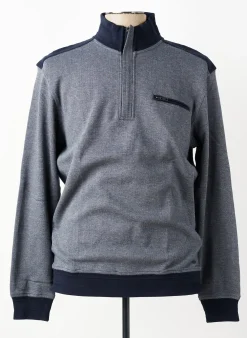 Sweat-shirt Delahaye Bleu Manches Longues