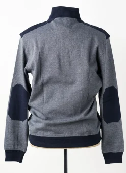 Sweat-shirt Delahaye Bleu Manches Longues