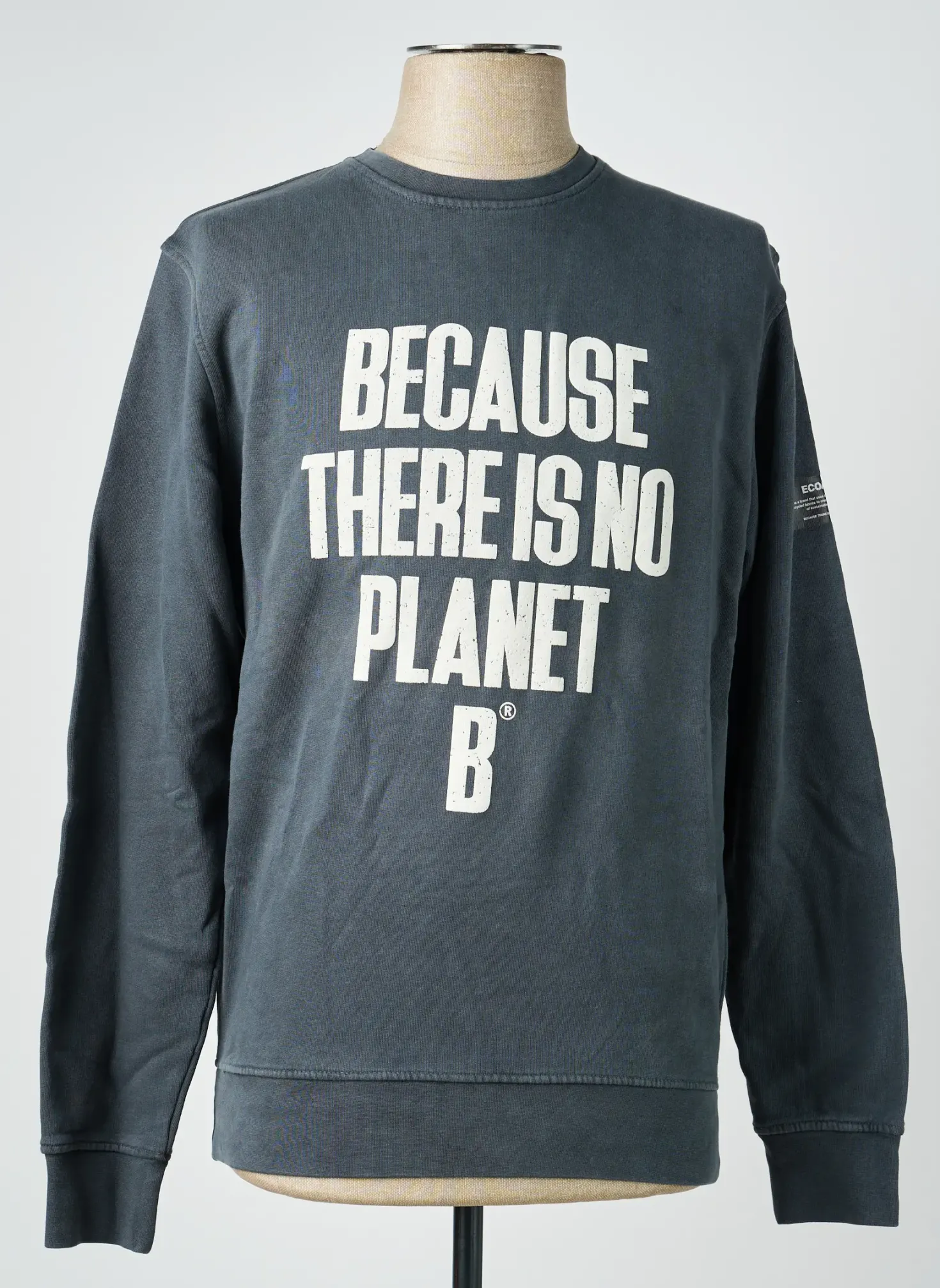 Sweat-shirt Ecoalf Gris Manches Longues
