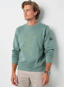 Sweat-shirt Ecoalf Vert Manches Longues