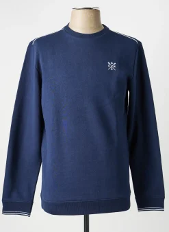 Sweat-shirt Elle Est Ou La Mer Bleu Manches Longues