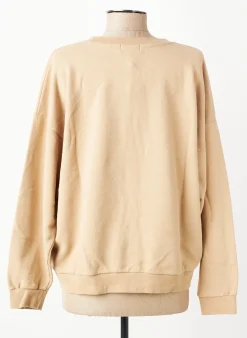 Sweat-shirt French Disorder Beige Manches Longues