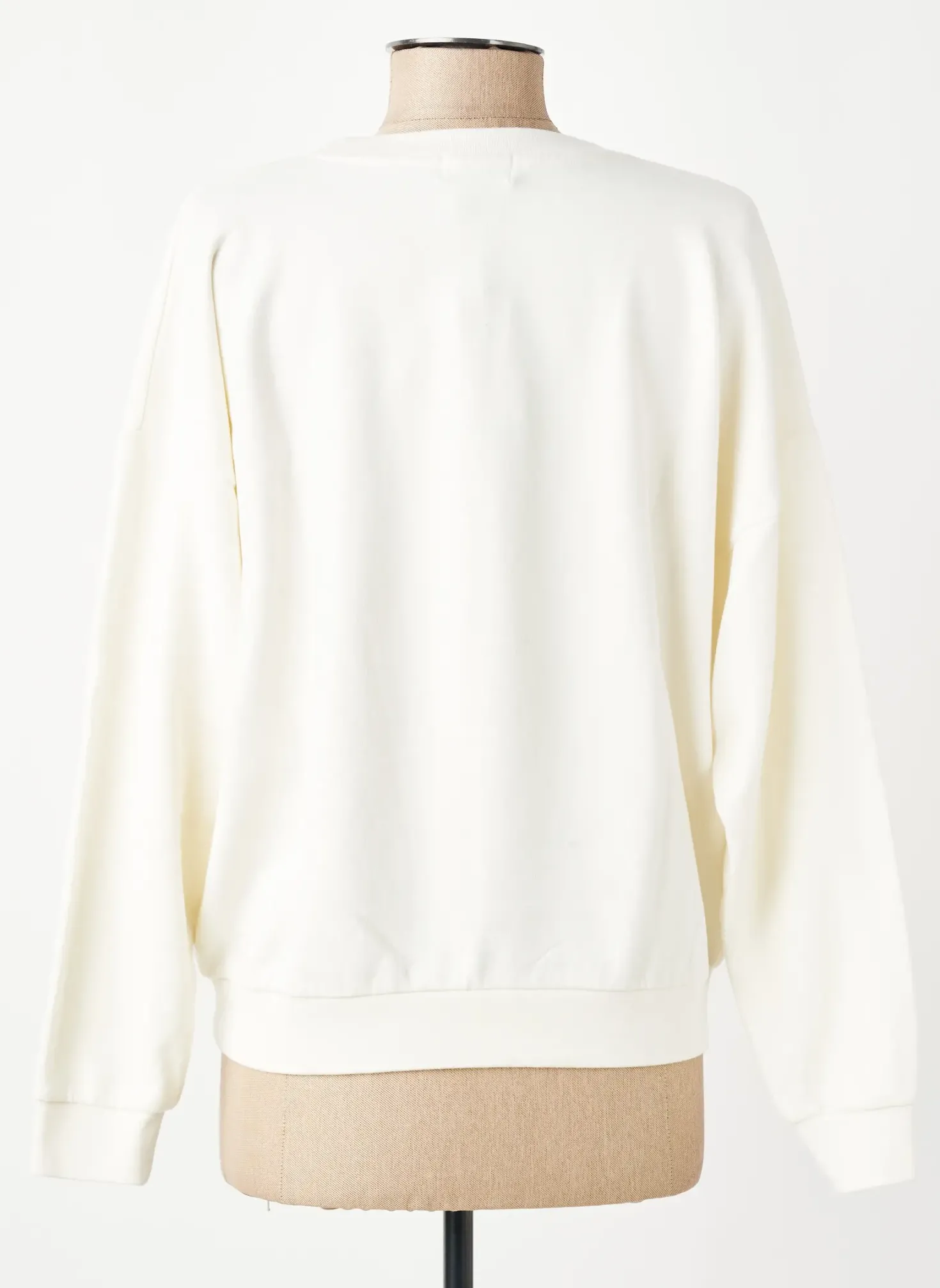 Sweat-shirt French Disorder Beige Manches Longues