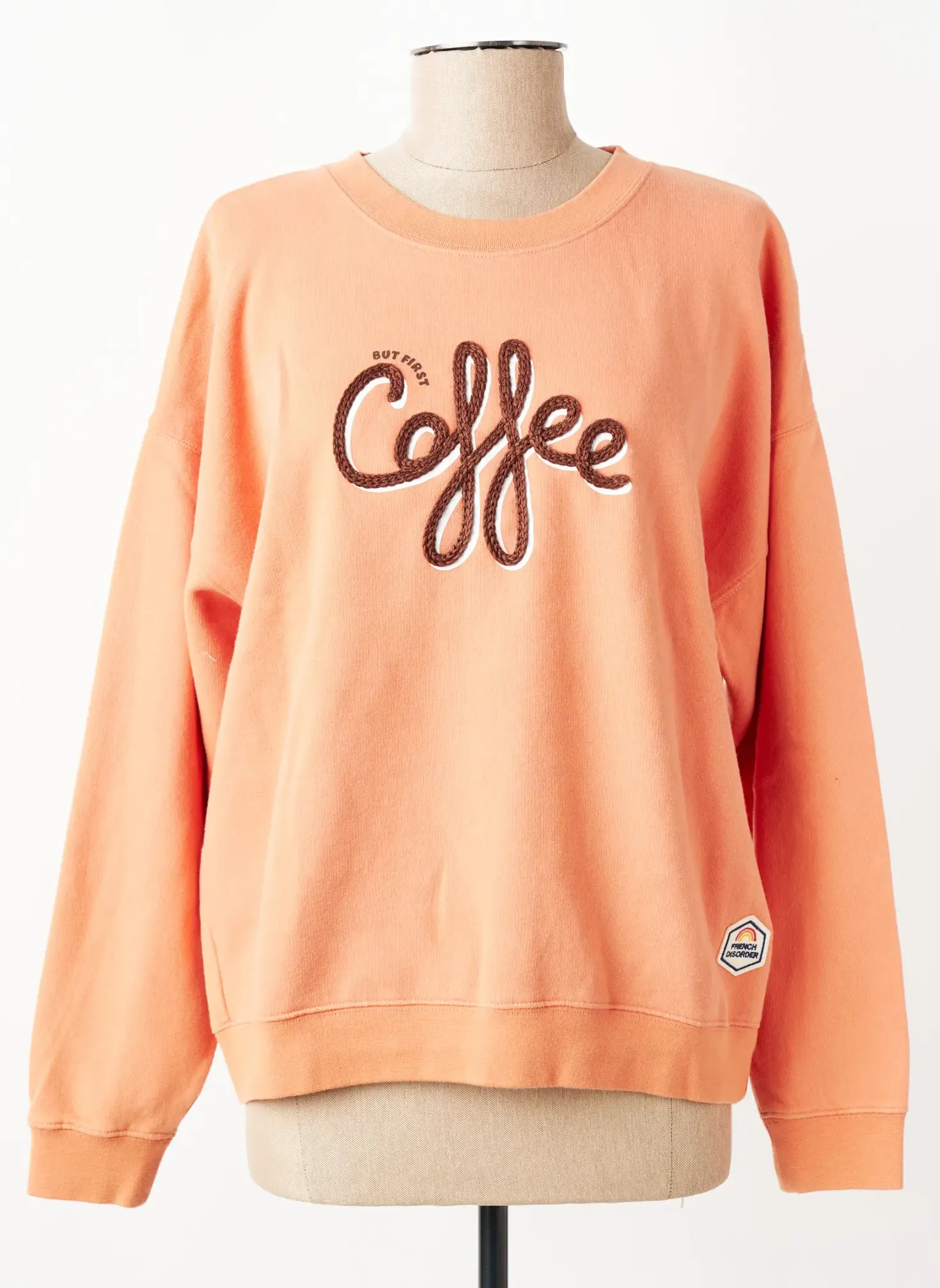 Sweat-shirt French Disorder Orange Manches Longues