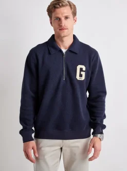 Sweat-shirt Gant Bleu Manches Longues