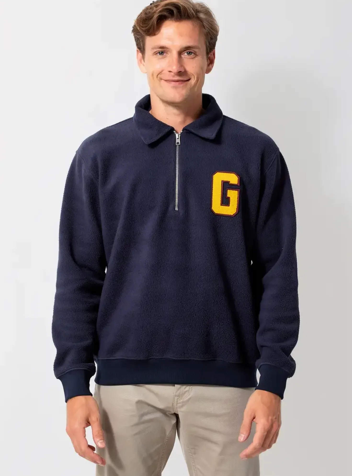 Sweat-shirt Gant Bleu Manches Longues