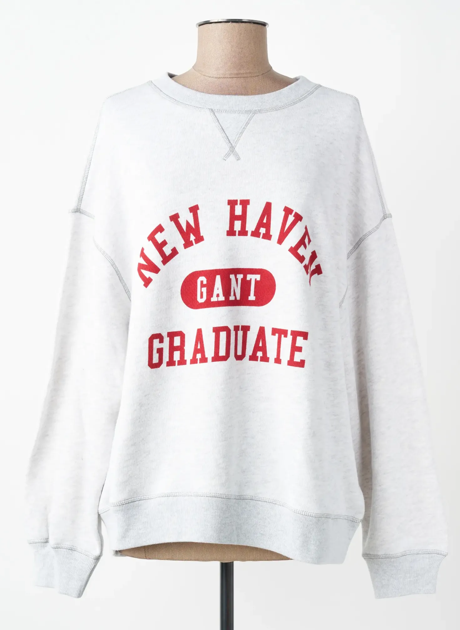 Sweat-shirt Gant Gris Manches Longues