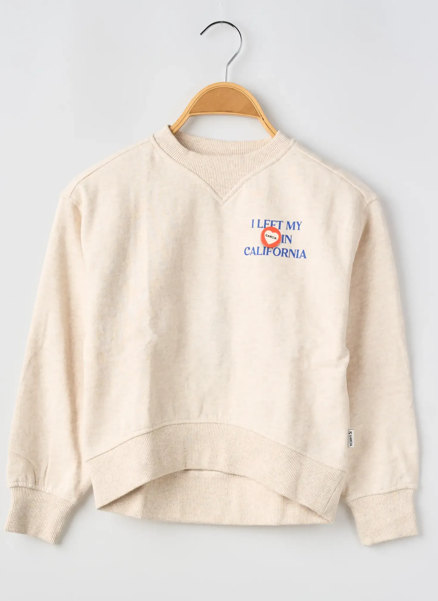 Sweat-shirt Garcia Beige Manches Longues