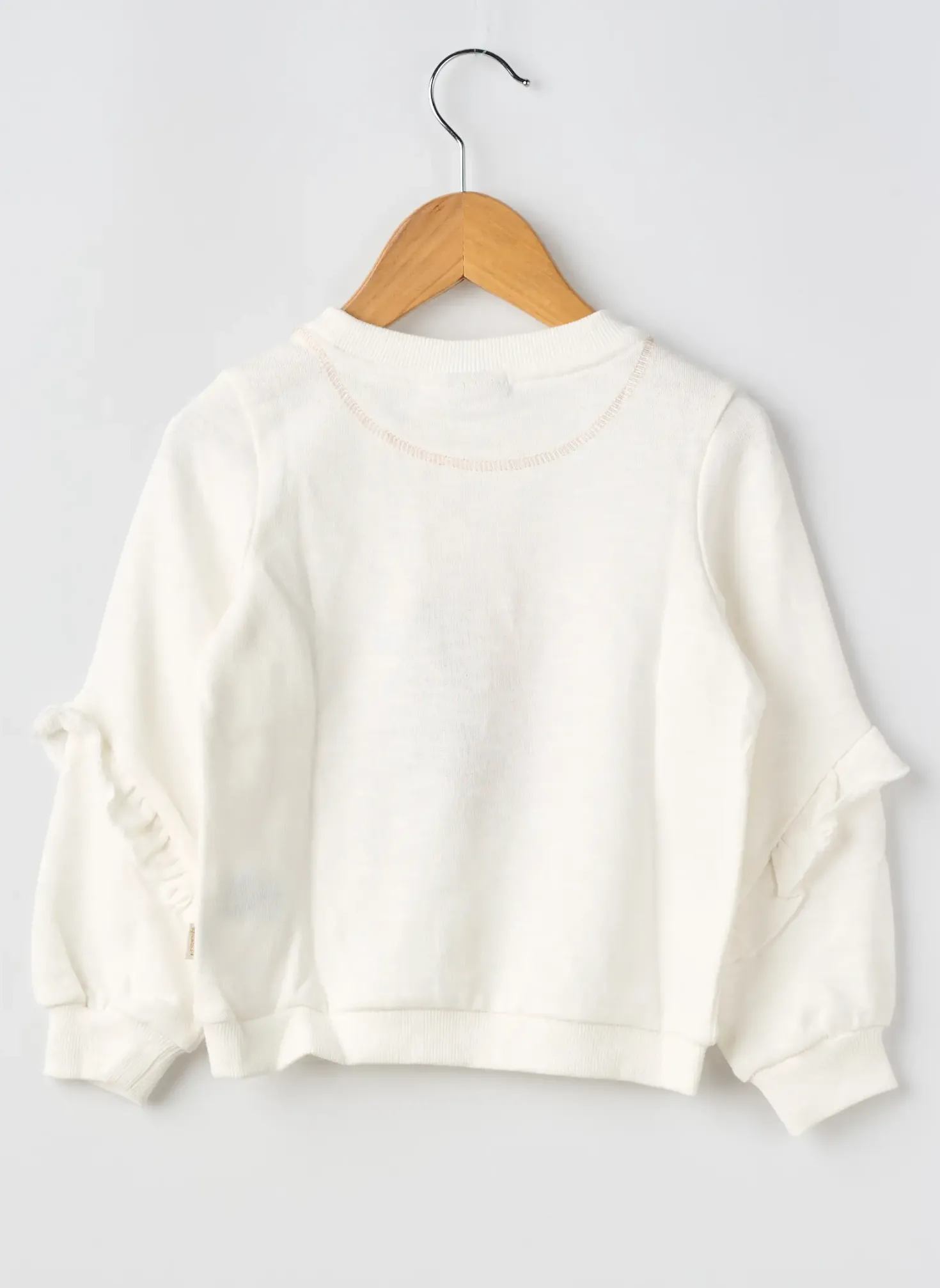 Sweat-shirt Garcia Blanc Manches Longues