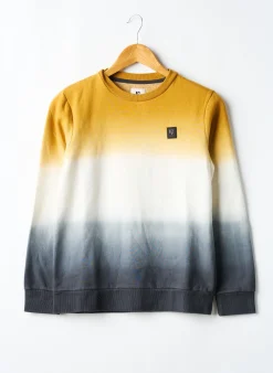 Sweat-shirt Garcia Jaune Manches Longues