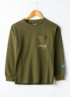 Sweat-shirt Garcia Vert Manches Longues