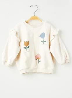 Sweat-shirt H&m Blanc Manches Longues