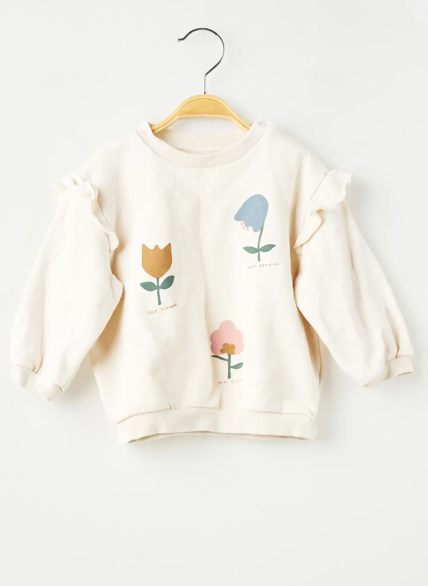 Sweat-shirt H&m Blanc Manches Longues