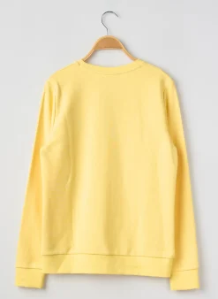 Sweat-shirt Hugo Boss Jaune Manches Longues