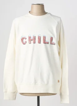 Sweat-shirt Iron And Resin Beige Manches Longues