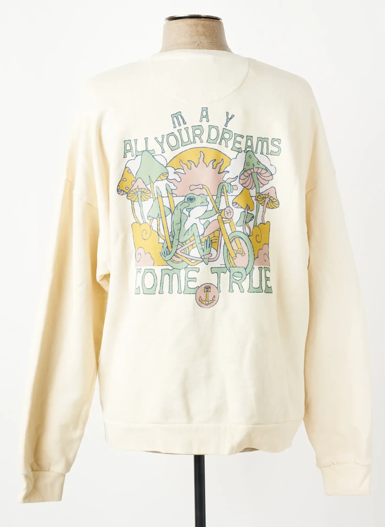 Sweat-shirt Iron And Resin Beige Manches Longues