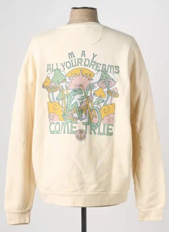 Sweat-shirt Iron And Resin Beige Manches Longues