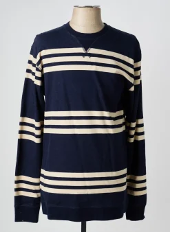 Sweat-shirt Iron And Resin Bleu Manches Longues