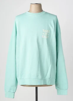 Sweat-shirt Iron And Resin Bleu Manches Longues